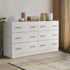 Artiss 6 Chest of Drawers - VEDA White-Furniture > Living Room-PEROZ Accessories