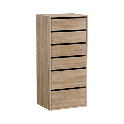 Artiss 6 Chest of Drawers Dresser Tallboy Pine-Furniture &gt; Bedroom &gt; Dressers-PEROZ Accessories
