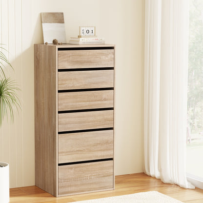 Artiss 6 Chest of Drawers Dresser Tallboy Pine-Furniture &gt; Bedroom &gt; Dressers-PEROZ Accessories