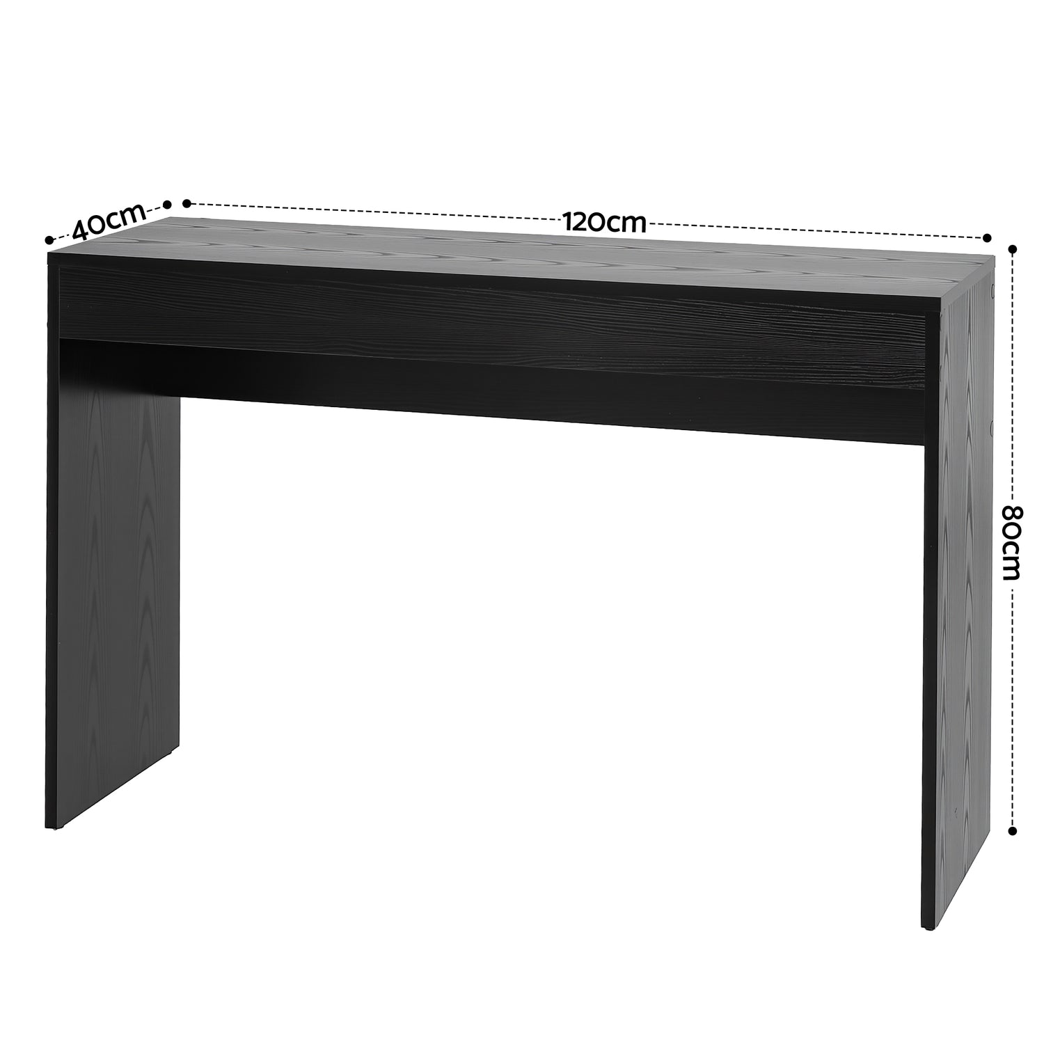 Artiss Console Table Hallway Sofa Entryway Entrance 120CM Black-Furniture > Living Room > Side Tables-PEROZ Accessories