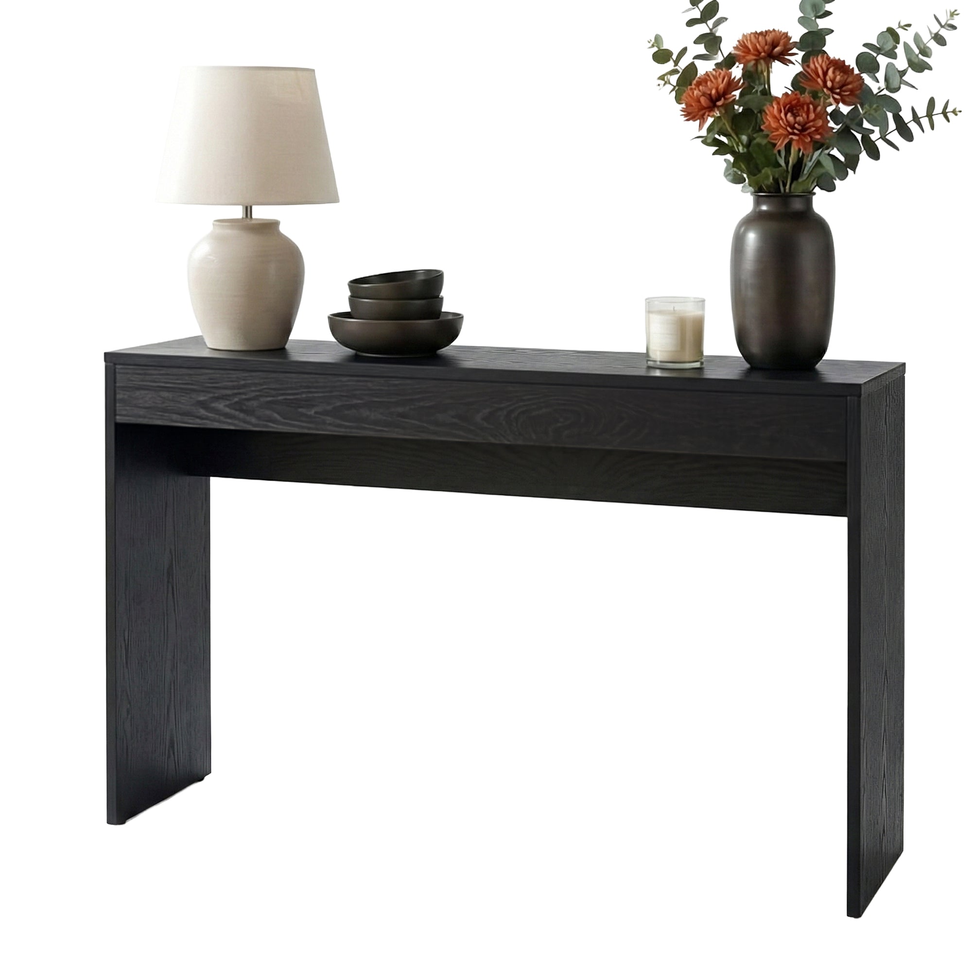 Artiss Console Table Hallway Sofa Entryway Entrance 120CM Black-Furniture > Living Room > Side Tables-PEROZ Accessories