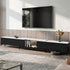 Artiss TV Cabinet Entertainment Unit Stand Extendable Black-Furniture > Living Room > TV Units-PEROZ Accessories