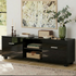 Artiss Entertainment Unit TV Cabinet 140cm Black Jim-Entertainment Units-PEROZ Accessories