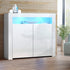 Artiss Buffet Sideboard LED - ARNO White-Sideboards-PEROZ Accessories
