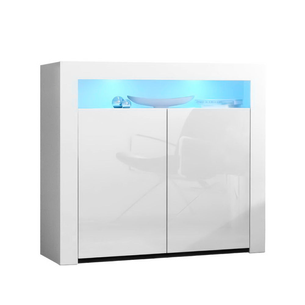Artiss Buffet Sideboard LED - ARNO White-Sideboards-PEROZ Accessories