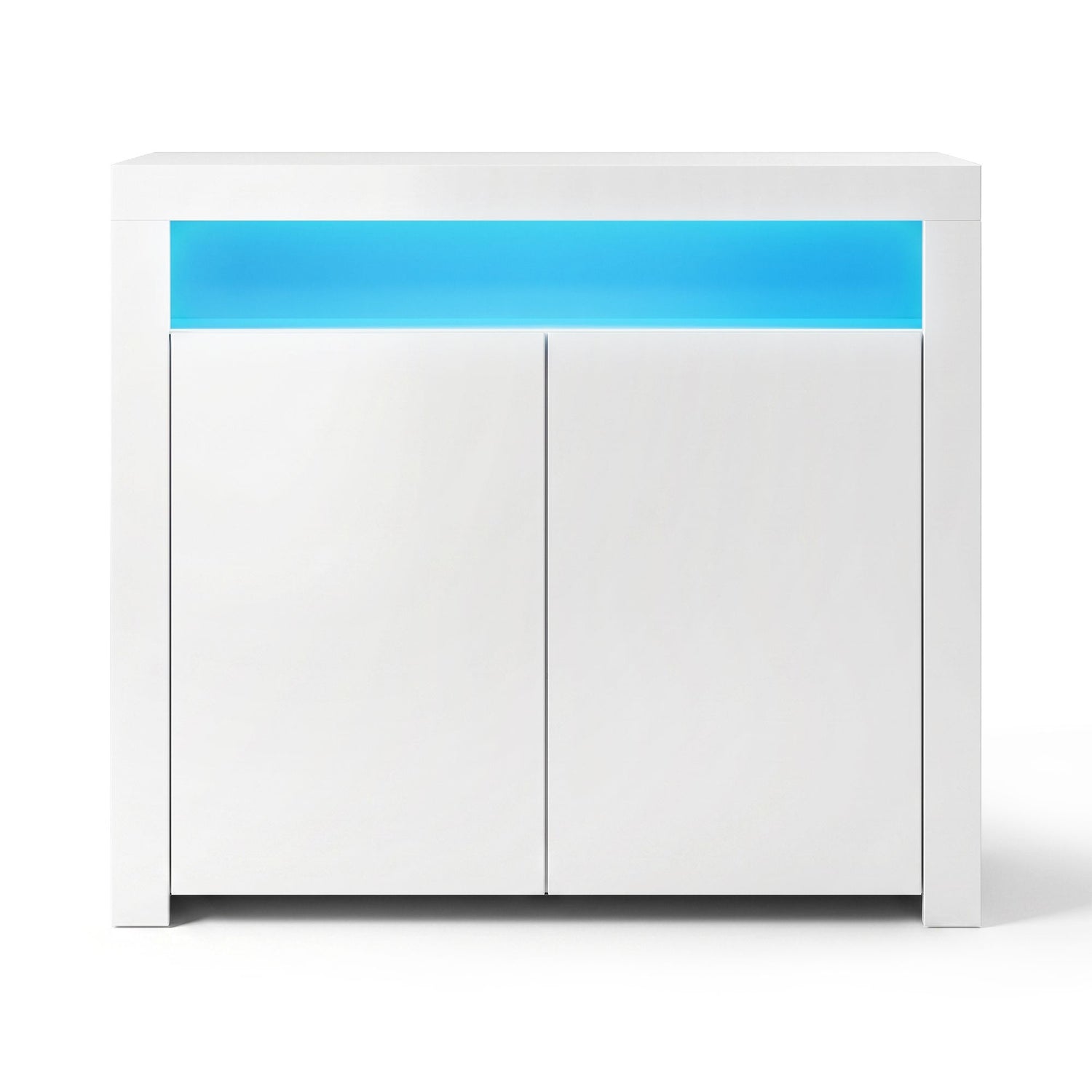 Artiss 2x Buffet Sideboard Cabinet LED Cupboard High-Gloss Storage Pantry ARNO-Furniture > Dining > Buffets &amp; Sideboards-PEROZ Accessories