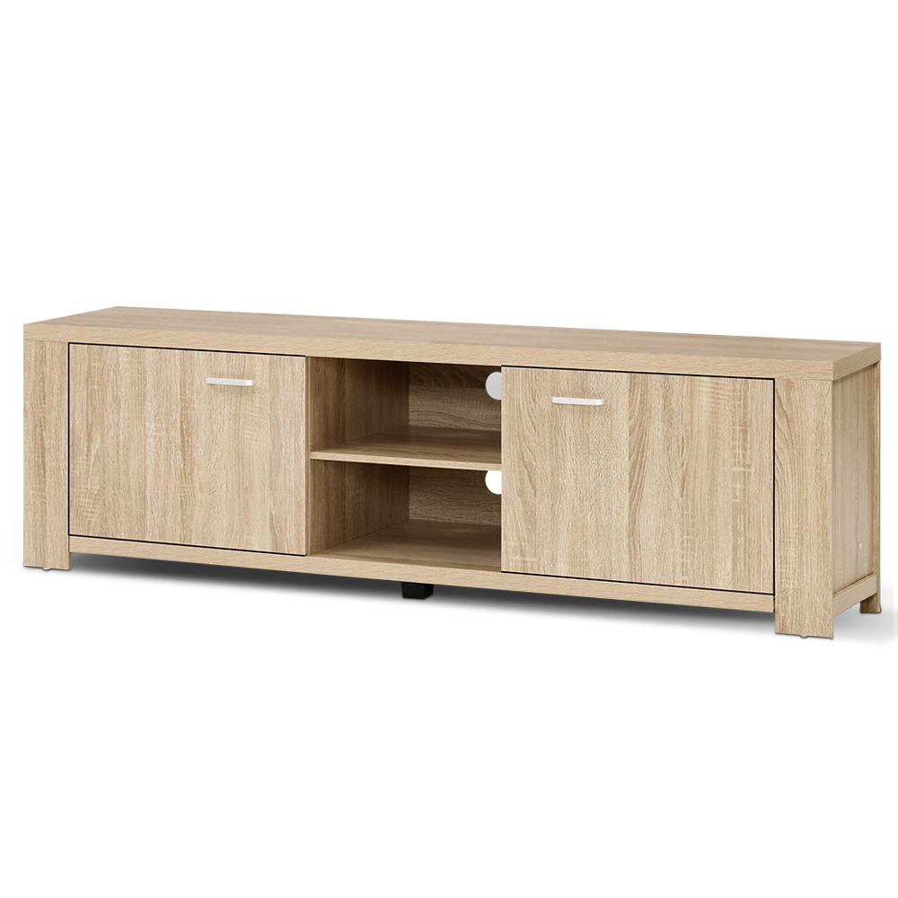 Artiss TV Cabinet Entertainment Unit 160cm Oak Maxi-Entertainment Units-PEROZ Accessories