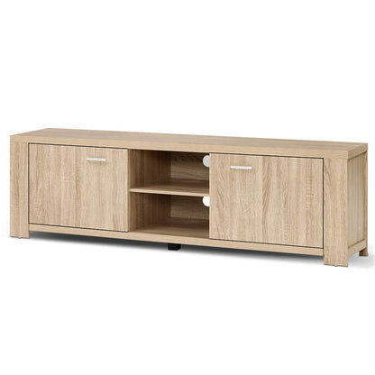 Artiss TV Cabinet Entertainment Unit 160cm Oak Maxi-Entertainment Units-PEROZ Accessories