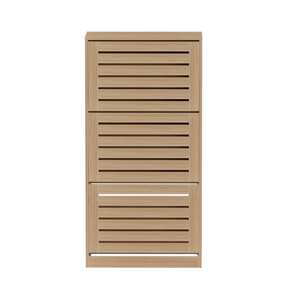 Artiss Shoe Cabinet Storage Drawer 45 Pairs Pine-Furniture &gt; Living Room &gt; Shoe Storage-PEROZ Accessories