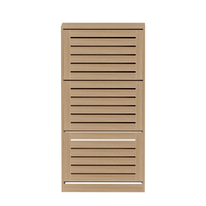 Artiss Shoe Cabinet Storage Drawer 45 Pairs Pine-Furniture &gt; Living Room &gt; Shoe Storage-PEROZ Accessories