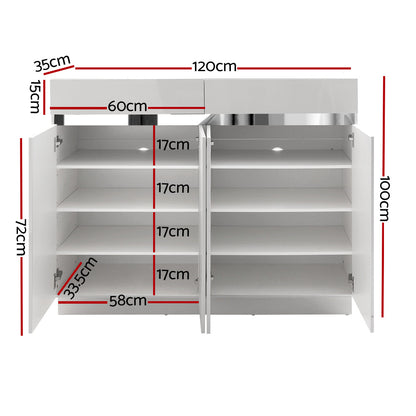 Artiss Shoe Rack Cabinet Storage Cupboard 24 Pairs - Lydia-Shoe Storage Cabinets-PEROZ Accessories