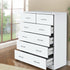 Artiss 6 Chest of Drawers - ANDES White-Furniture > Living Room-PEROZ Accessories
