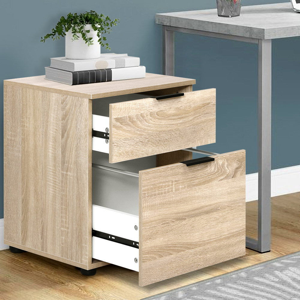 Artiss Filing Cabinet 2 Drawer Office Storage Organiser-Furniture &gt; Office-PEROZ Accessories