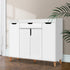 Artiss Shoe Rack Cabinet 26 Pairs Adjustable White Cissy-Shoe Storage Cabinets-PEROZ Accessories