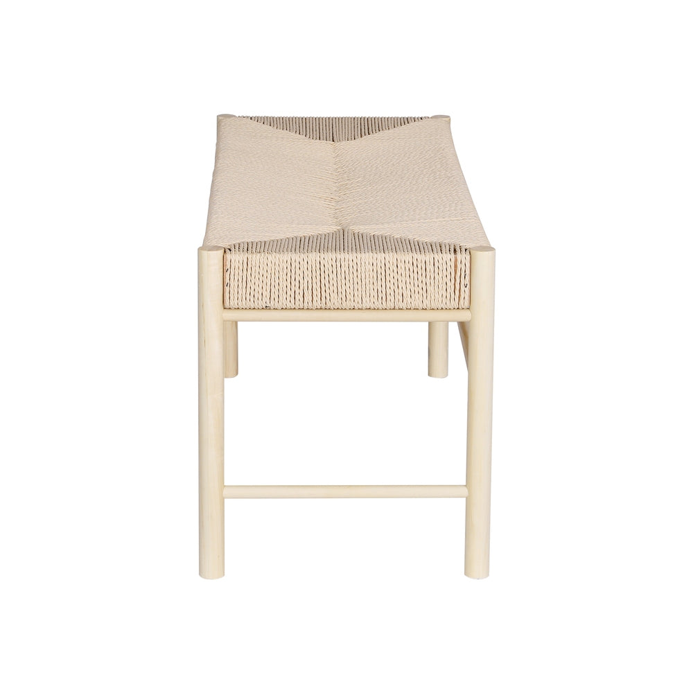 Artiss Dining Bench Paper Rope Seat Wooden Chair 100cm-Furniture &gt; Dining-PEROZ Accessories