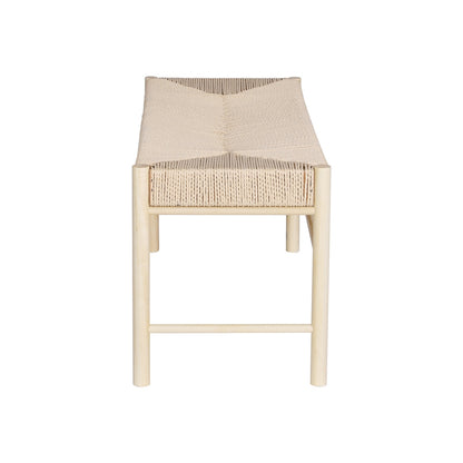 Artiss Dining Bench Paper Rope Seat Wooden Chair 100cm-Furniture &gt; Dining-PEROZ Accessories