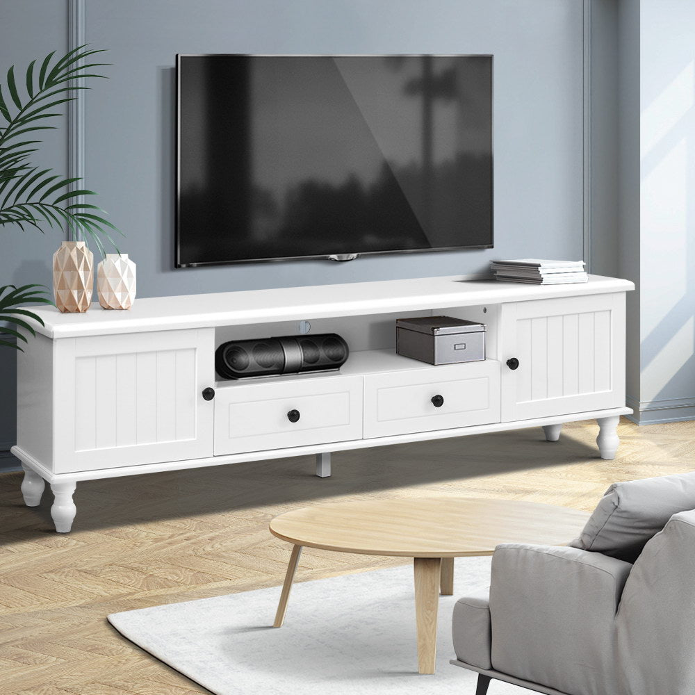 Artiss TV Cabinet Entertainment Unit 160cm White Kubi-Entertainment Units-PEROZ Accessories
