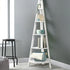 Artiss Bookshelf Corner Shelf 5 Tiers - CANE White-Furniture > Living Room-PEROZ Accessories