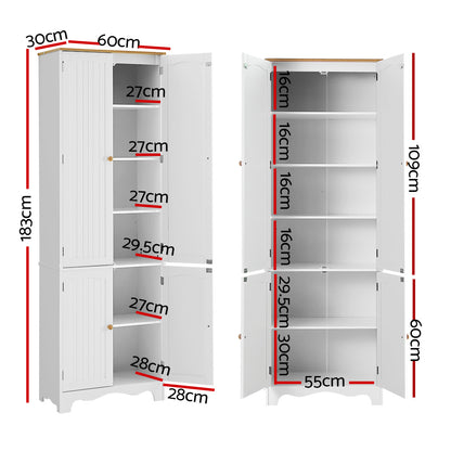 Artiss Buffet Sideboard 4 Doors - BERNE White-Storage Cabinet-PEROZ Accessories