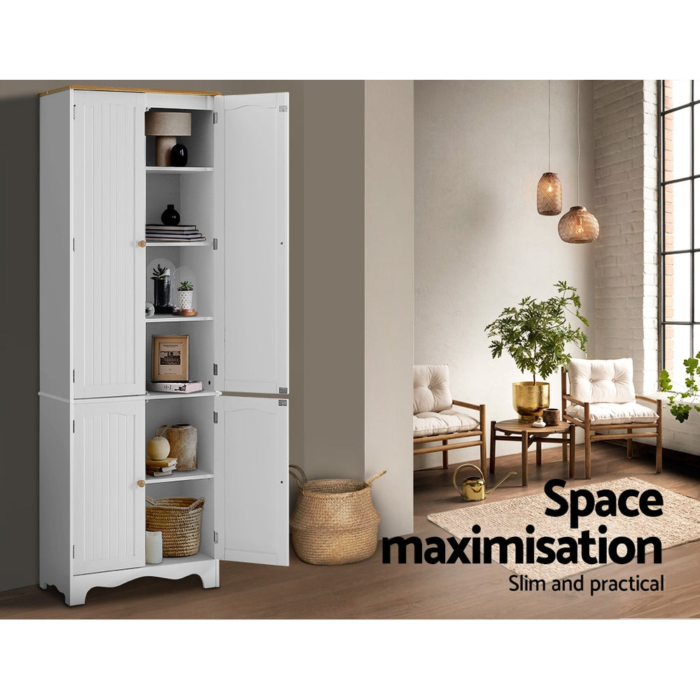 Artiss Buffet Sideboard 4 Doors - BERNE White-Storage Cabinet-PEROZ Accessories