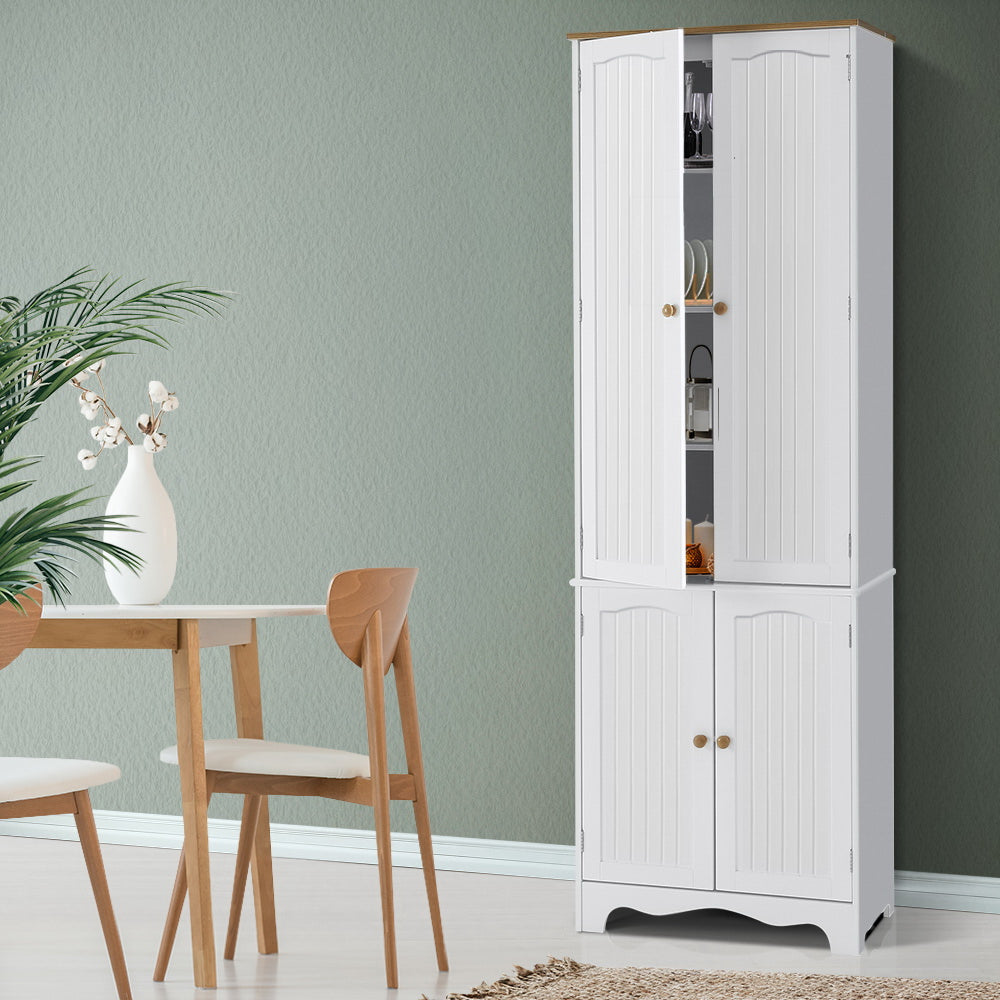Artiss Buffet Sideboard 4 Doors - BERNE White-Storage Cabinet-PEROZ Accessories