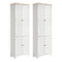 Artiss 2x Buffet Sideboard Pantry Cabinet Cupboard 6-Tiers Storage Shelves BERNE-Furniture > Dining > Buffets & Sideboards-PEROZ Accessories
