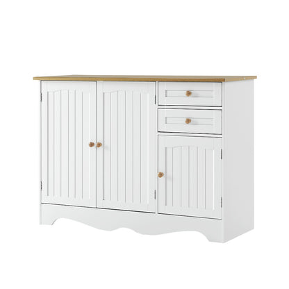 Artiss Buffet Sideboard 3 Doors - BERNE White-Furniture > Dining-PEROZ Accessories