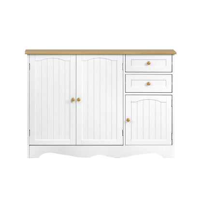 Artiss Buffet Sideboard 3 Doors - BERNE White-Furniture > Dining-PEROZ Accessories