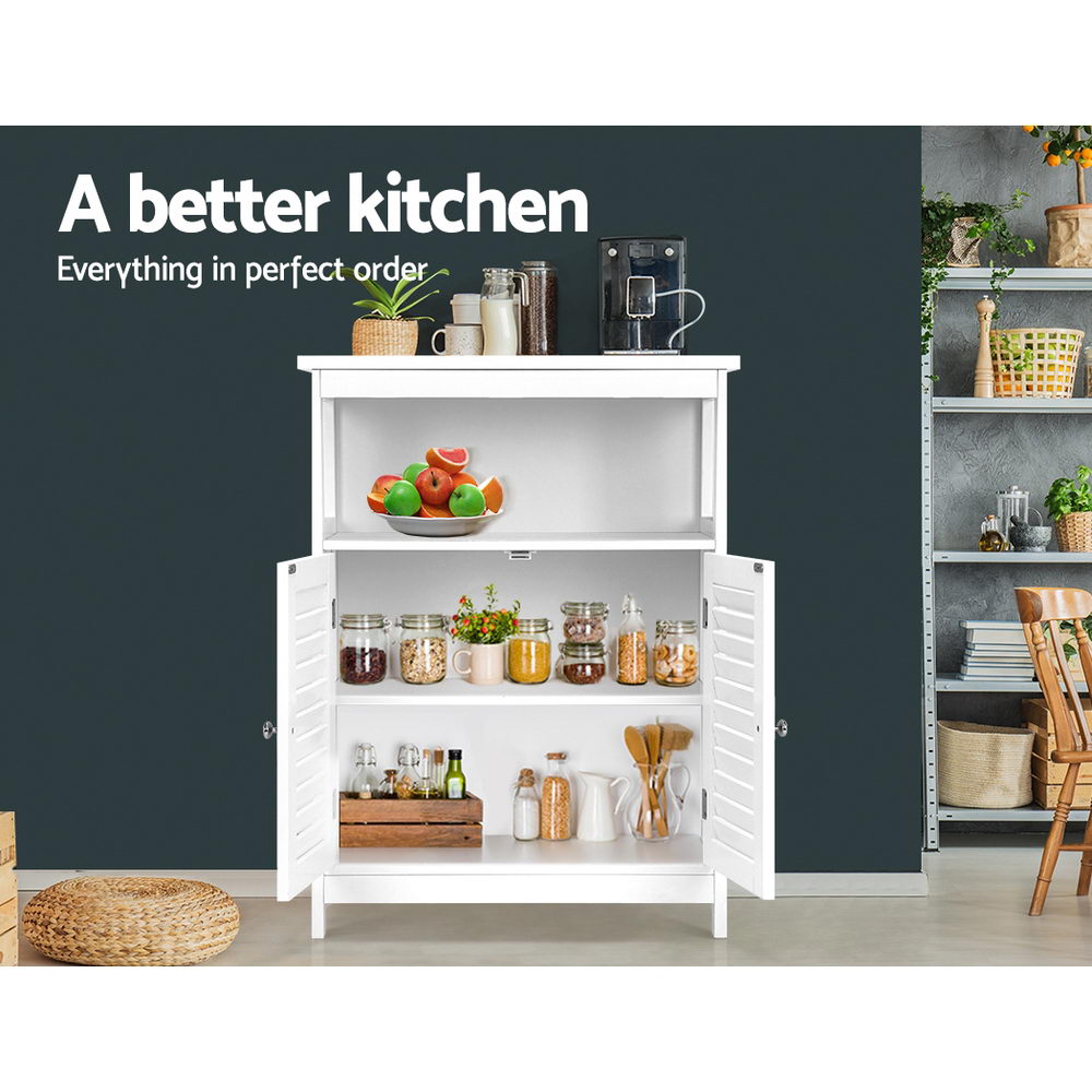 Artiss Buffet Sideboard - IVOR White-Storage Cabinet-PEROZ Accessories