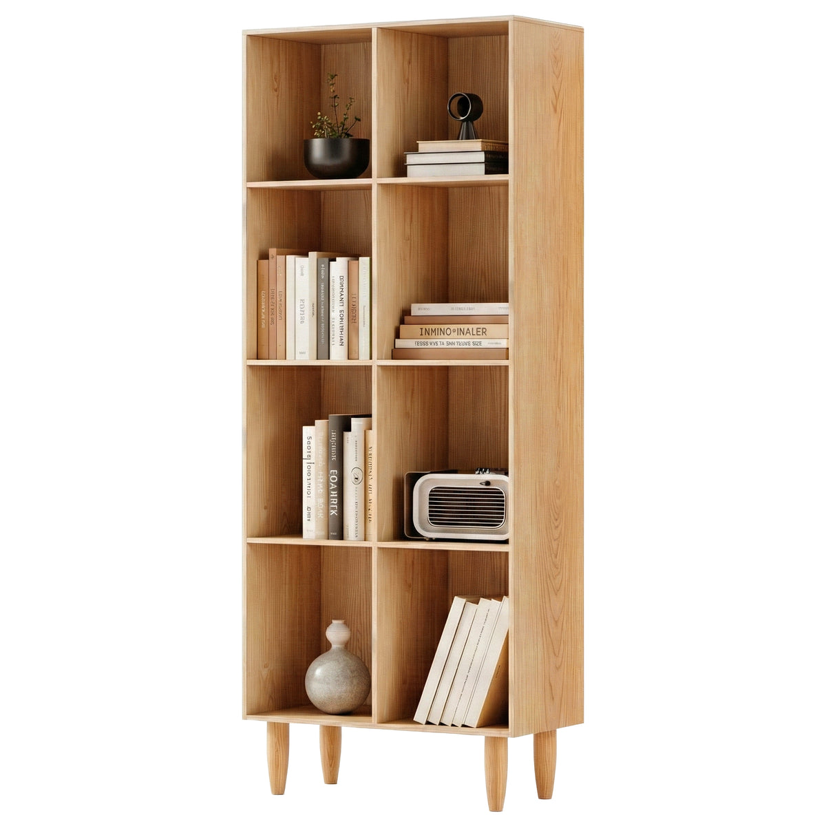 Artiss Bookshelf Bookcase 4 Tiers LEOR Pine-Furniture > Office-PEROZ Accessories