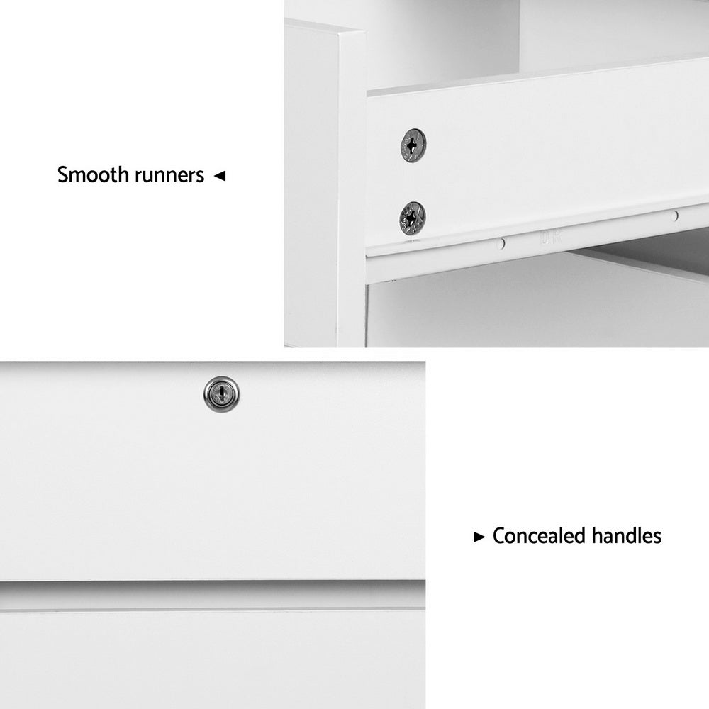 Artiss Computer Desk Office Study Desks Table Drawer Bookshelf Cabinet-Furniture &gt; Office-PEROZ Accessories
