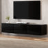 Artiss Floating Entertainment Unit TV Cabinet High Glossy Black 3 Cabinets 200CM-Furniture > Living Room-PEROZ Accessories