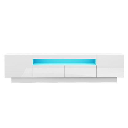 Artiss TV Unit Entertainment Unit Storage Drawer RGB LED 180cm White-Furniture &gt; Living Room &gt; TV Units-PEROZ Accessories