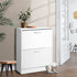 Artiss Shoe Rack Cabinet Adjustable Shelves 24 Pairs White Iris-Shoe Storage Cabinets-PEROZ Accessories