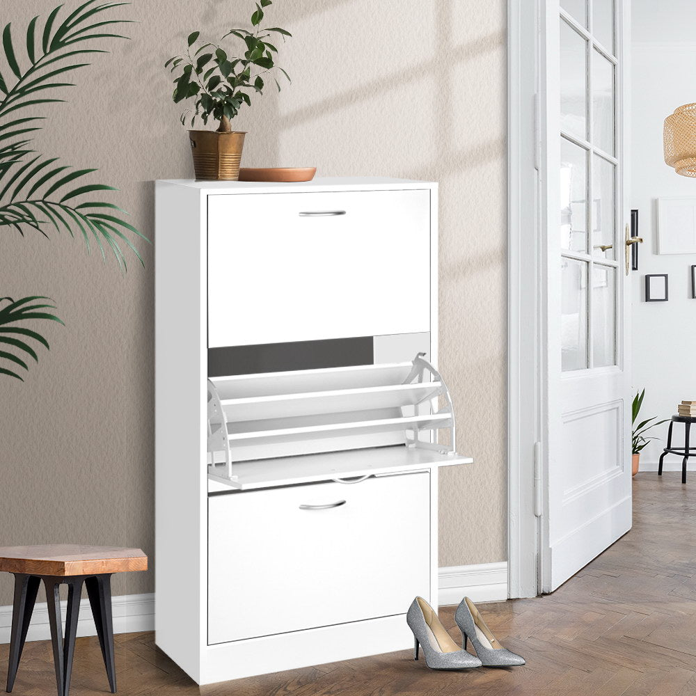 Artiss Shoe Rack Cabinet 36 Pairs Adjustable Shelves Ivy-Shoe Storage Cabinets-PEROZ Accessories