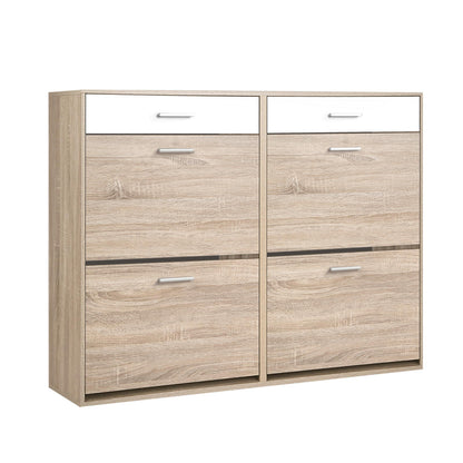Artiss Shoe Rack Cabinet 36 Pairs Adjustable Shelves Pine Sara-Shoe Storage Cabinets-PEROZ Accessories