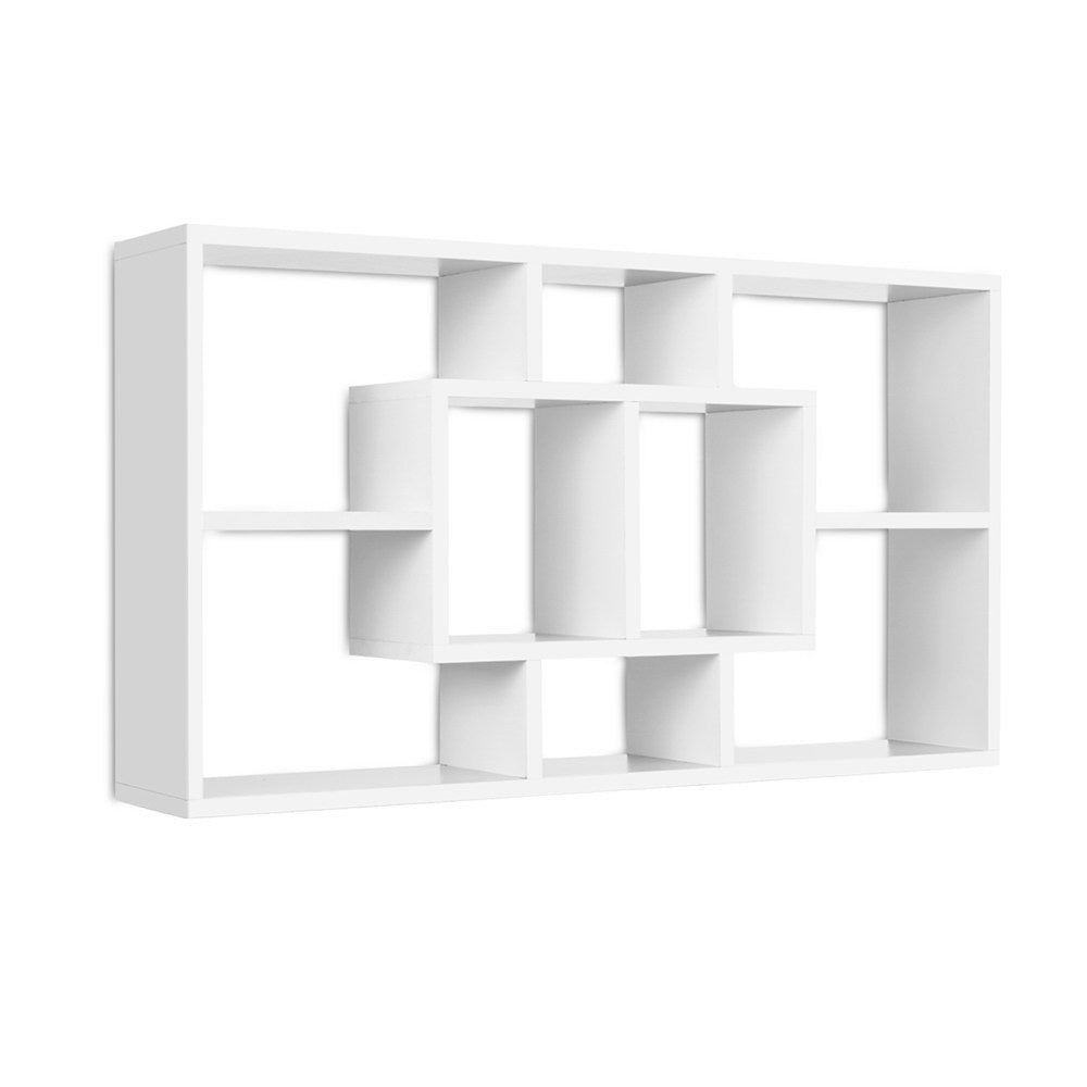 Artiss Floating Wall Shelves Bookshelf White-Furniture &gt; Office-PEROZ Accessories