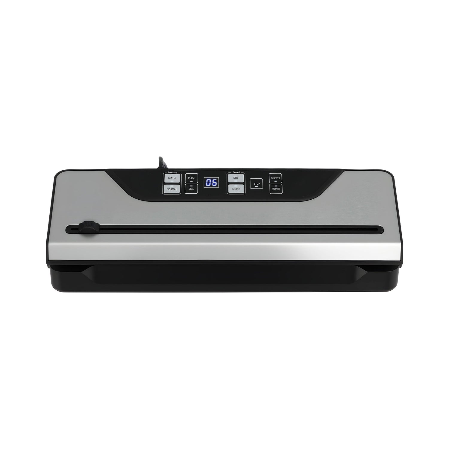 Devanti Food Vacuum Sealer Machine Auto Seal Slide Cutter 9 Modes Marinate Black-Home &amp; Garden > Kitchenware > Food Storage-PEROZ Accessories