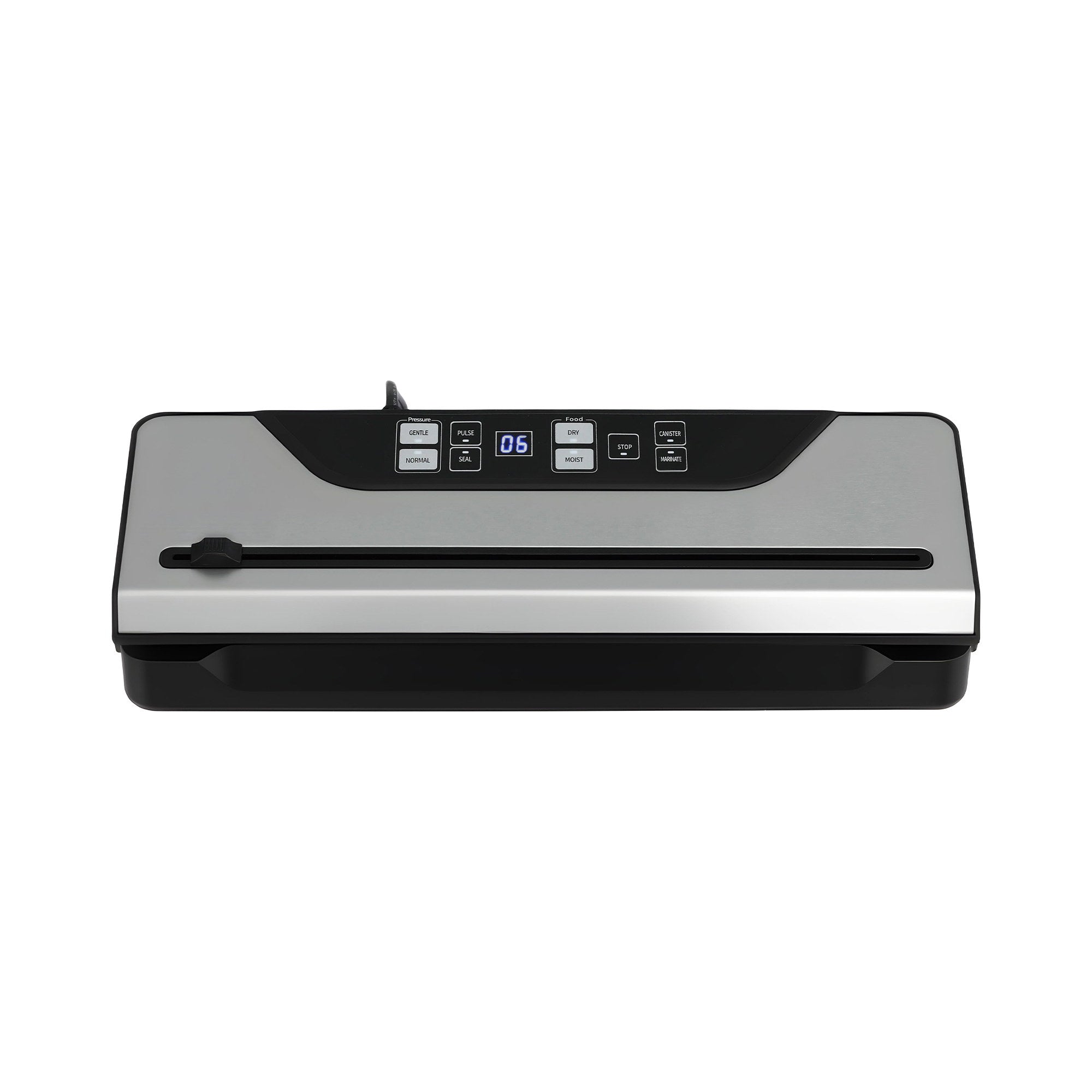 Devanti Food Vacuum Sealer Machine Auto Seal Slide Cutter 9 Modes Marinate Black-Home &amp; Garden > Kitchenware > Food Storage-PEROZ Accessories