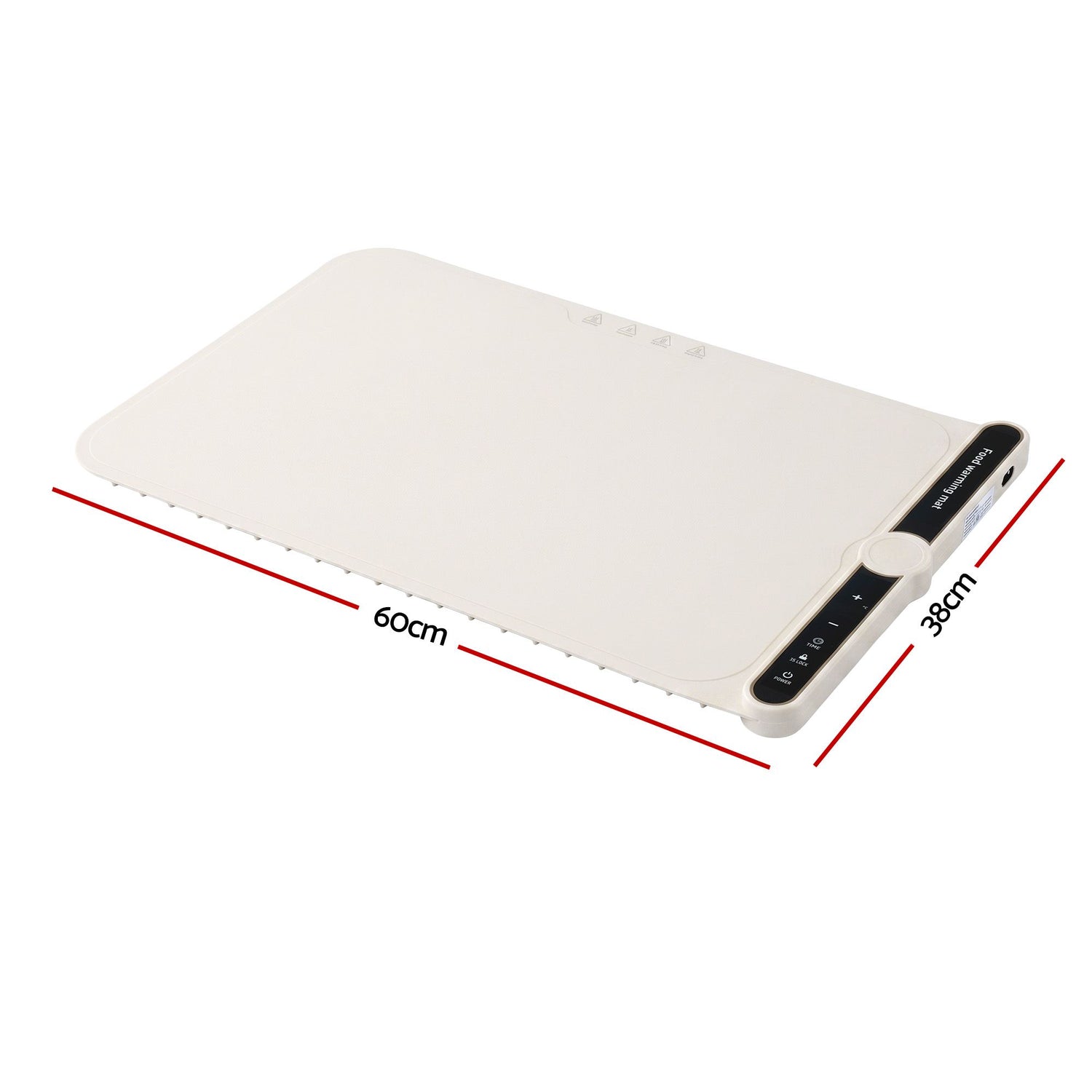 Devanti Food Warming Mat 60 x 38cm Electric Food Warmer With Timer White