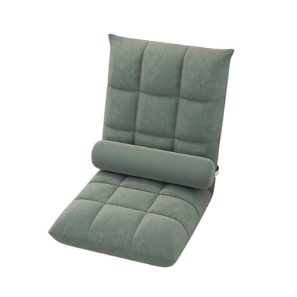 Artiss Floor Lounge Sofa Bed Chair with Lumbar Pillow Folding Adjustable Cushion - Cyan-Furniture > Sofas > Sofas &amp; Sofa Beds-PEROZ Accessories