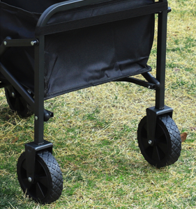 Foldable Camping Wagon: Retractable Handle, Lightweight Design for Outdoor Trips, Beach &amp; Picnics-Outdoor Recreation > Camping > Camp Furniture-PEROZ Accessories