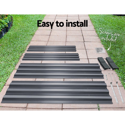 Green Fingers Garden Bed 150x90cm Planter Box Raised Container Galvanised Steel-Home &amp; Garden &gt; Garden Beds-PEROZ Accessories