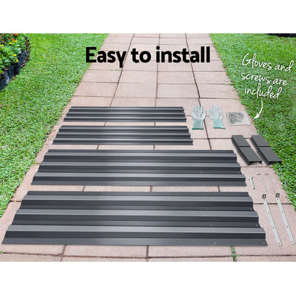 Green Fingers Garden Bed 180x90cm Planter Box Raised Container Galvanised Steel-Home &amp; Garden &gt; Garden Beds-PEROZ Accessories