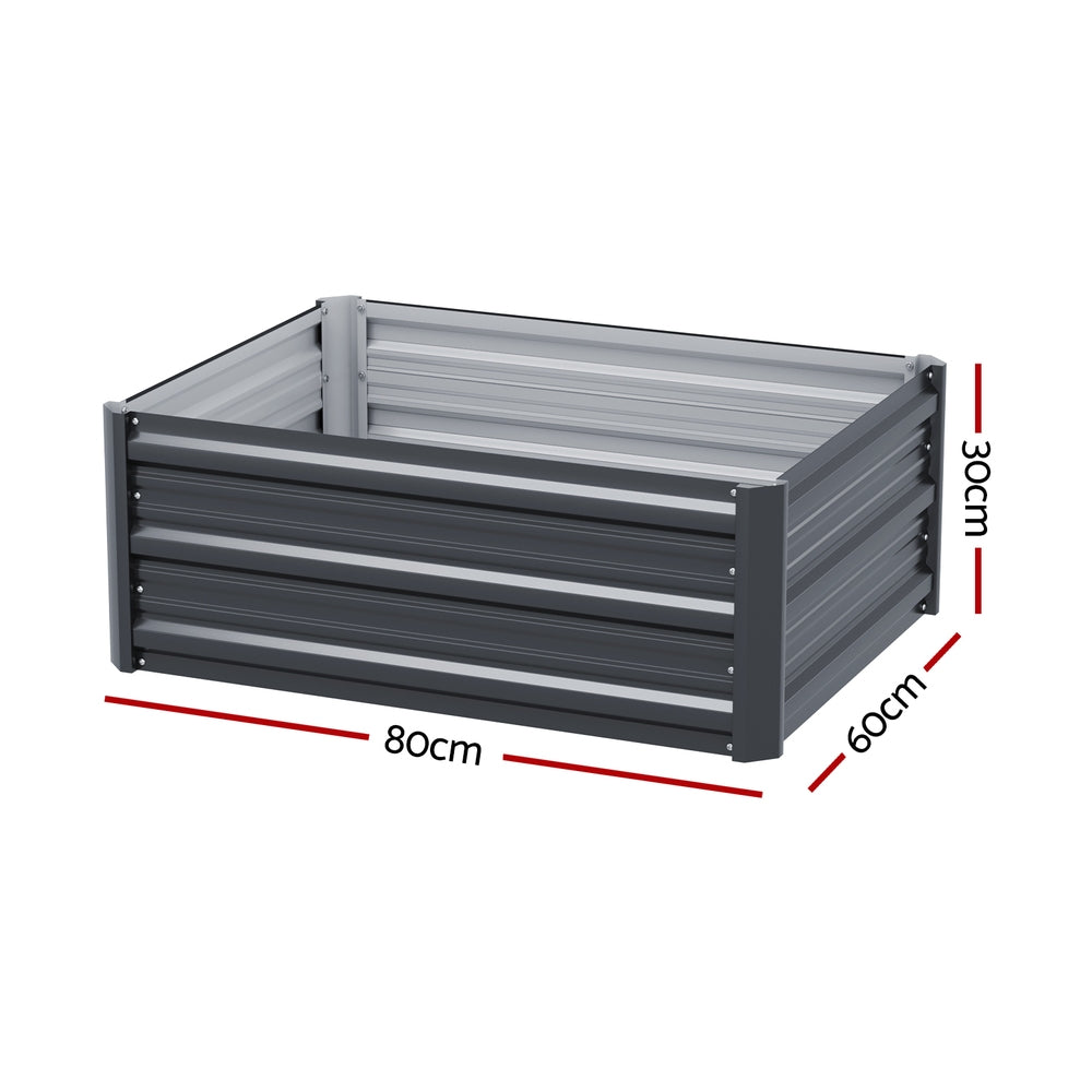 Green Fingers Garden Bed 80X60X30cm Planter Box-Home &amp; Garden &gt; Greenhouses &gt; Greenhouses &amp; Accessories-PEROZ Accessories