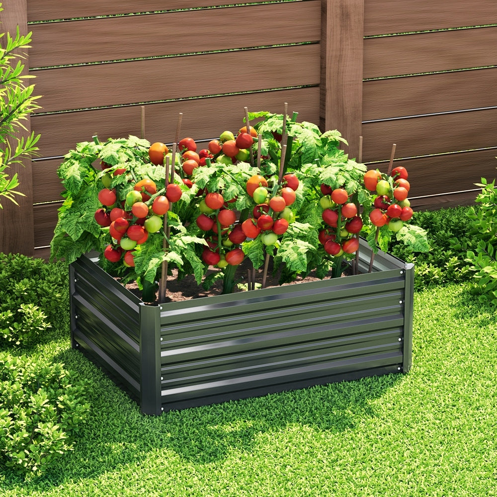 Green Fingers Garden Bed 80X60X30cm Planter Box-Home &amp; Garden &gt; Greenhouses &gt; Greenhouses &amp; Accessories-PEROZ Accessories