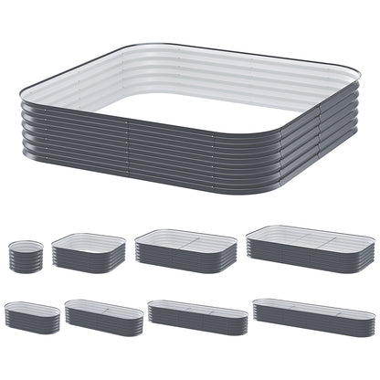 Green Fingers Garden Bed 9 In 1 Modular Planter Box 40CM height-Home &amp; Garden &gt; Garden Beds &gt; Garden Beds &amp; Planters-PEROZ Accessories