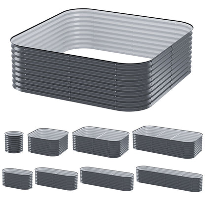 Green Fingers Garden Bed 9 In 1 Modular Planter Box 56CM height-Home &amp; Garden &gt; Garden Beds &gt; Garden Beds &amp; Planters-PEROZ Accessories