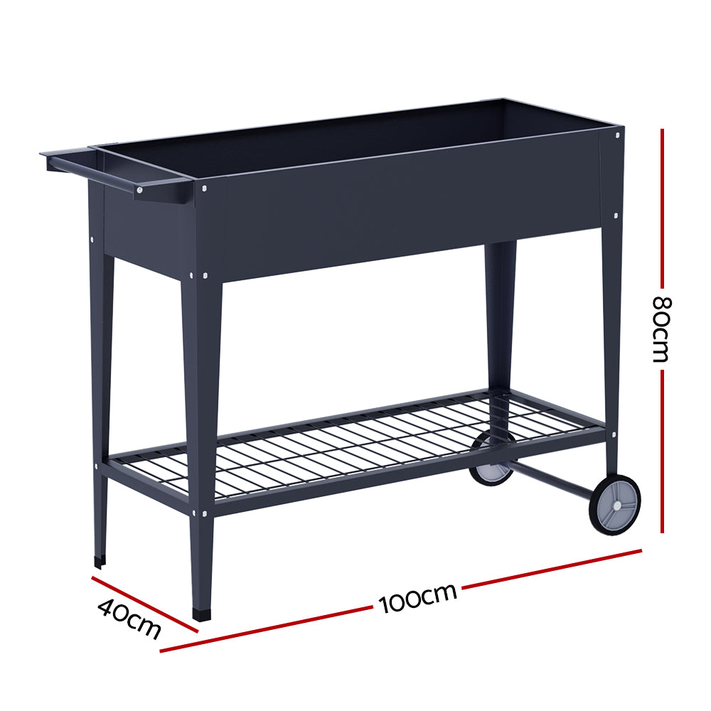Green Fingers Garden Bed Elevated 100X40X80cm Planter Box Raised Container Herb-Home &amp; Garden &gt; Garden Beds-PEROZ Accessories