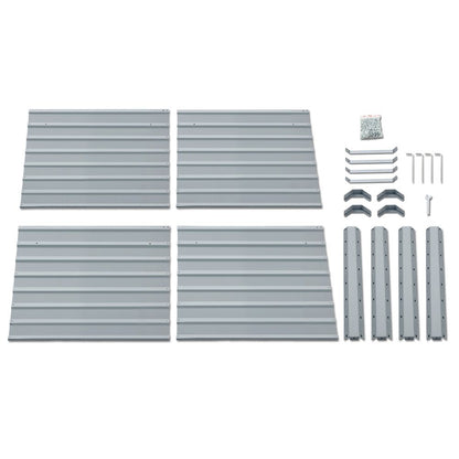 Green Fingers 2x Garden Bed 100x100x77cm Planter Box Raised Container Galvanised-Home &amp; Garden > Garden Beds-PEROZ Accessories
